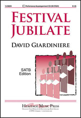 Festival Jubilate SATB choral sheet music cover